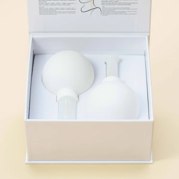 Satori cupping set od bijelog žada - Slika 3